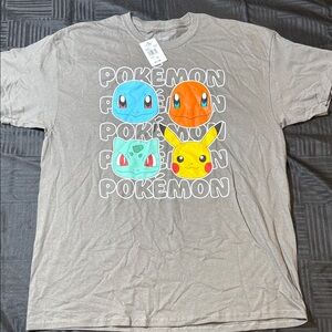 Gray Pokémon Graphic T-Shirt - Adult XL - NWT